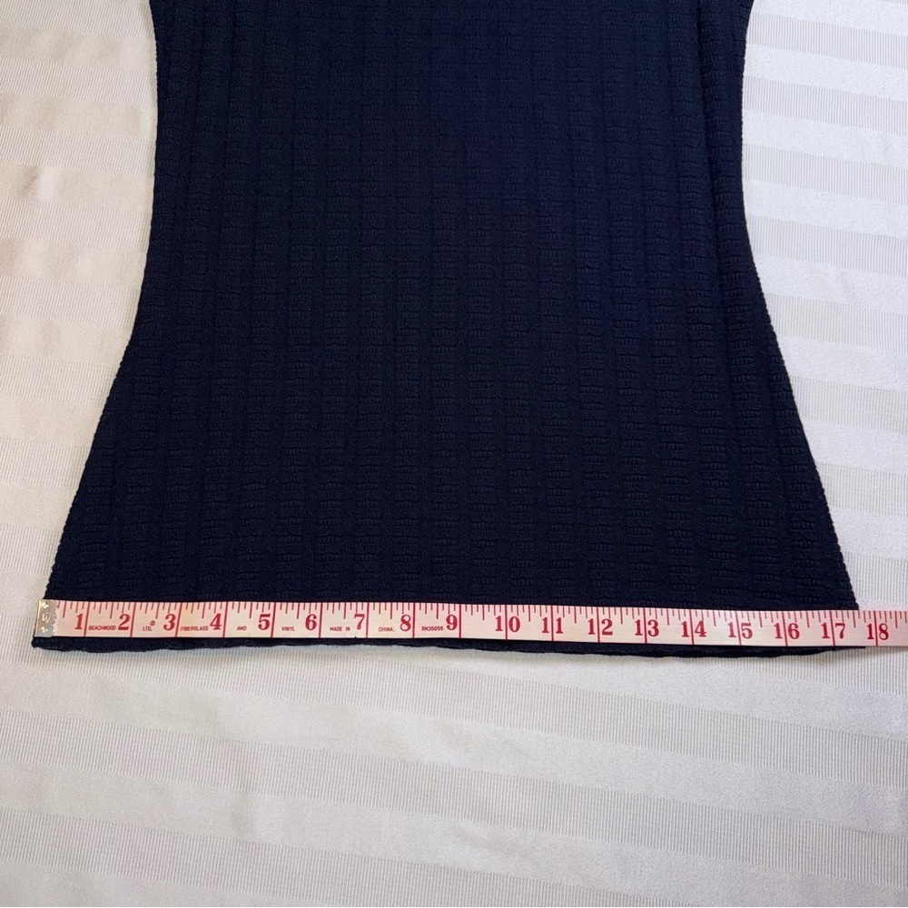 Anthropologie Pilcro Navy Blue Ribbed
Knit Top Shirt Sweater Sailor Bow Sz S - Picture 7 of 12